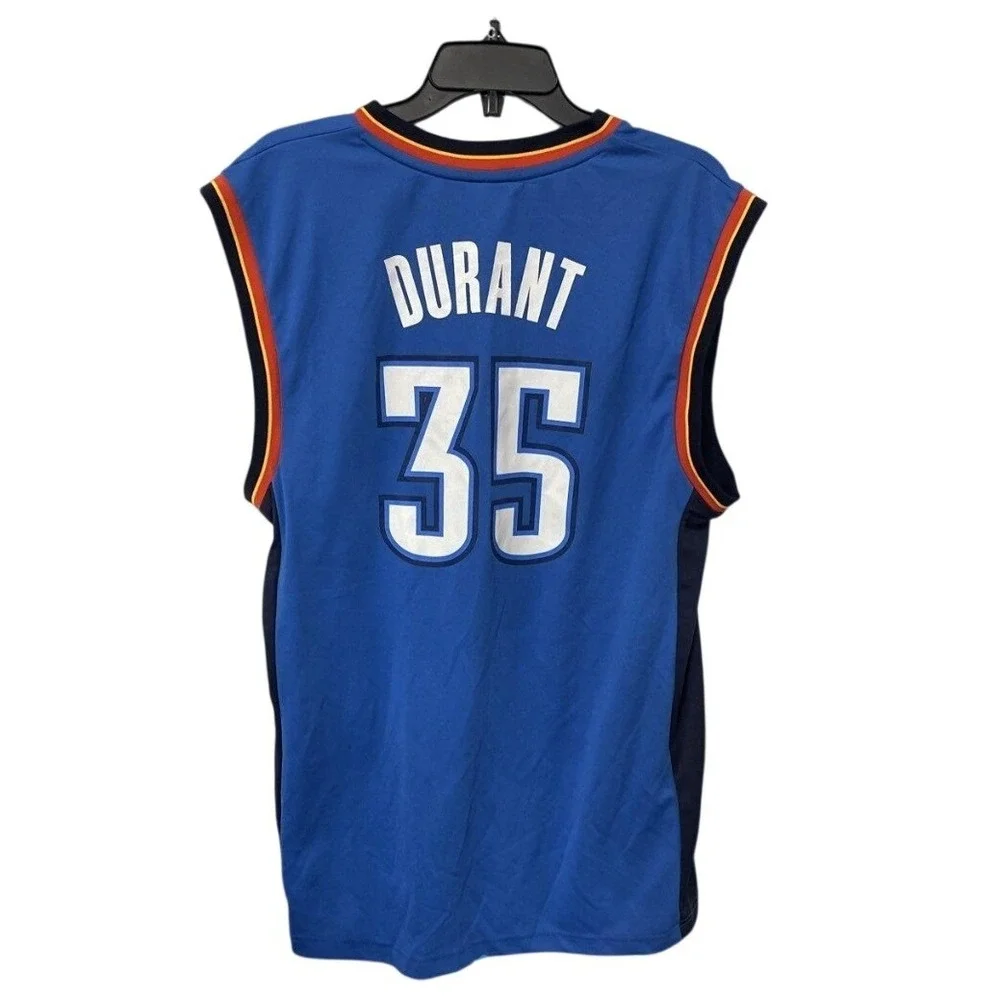 Adidas Oklahoma City Thunder Kevin Durant 35 NBA Jersey Mens Medium Blue